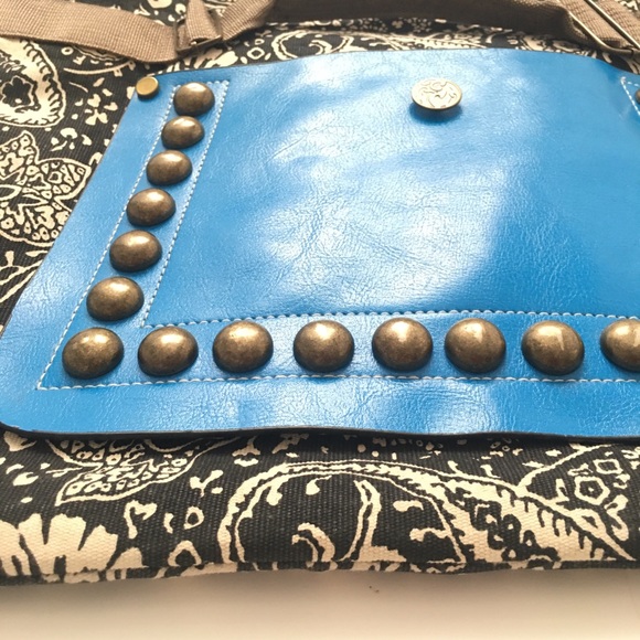 Focus Baby Vegan Leather & Canvas Hobo bag NWOT - Picture 5 of 16